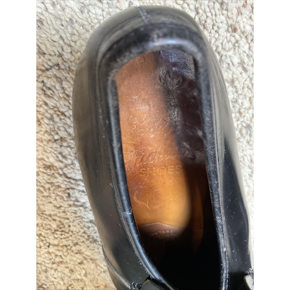 Hitchcock Black Loafer Shoes Style #4436 Size 10.5 5E Wide Smooth Slip On - Picture 2 of 11